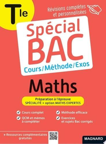 Spécial Bac 2025 : Maths - Tle - Cours, méthode, exos