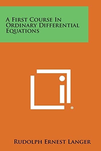 A First Course in Ordinary Differential Equations