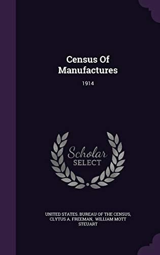 Census Of Manufactures 1914