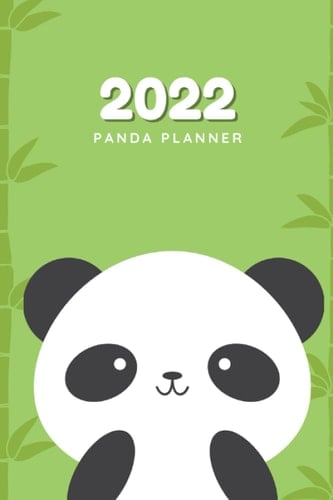 Bamboo and Panda Planner | 6x9 (15.24 x 22.86 cm) | Monthly Planner with Panda Fun Facts