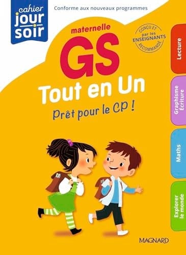 Cahier du jour/cahier du soir maternelle GS Tout en un Prêt pour le CP !