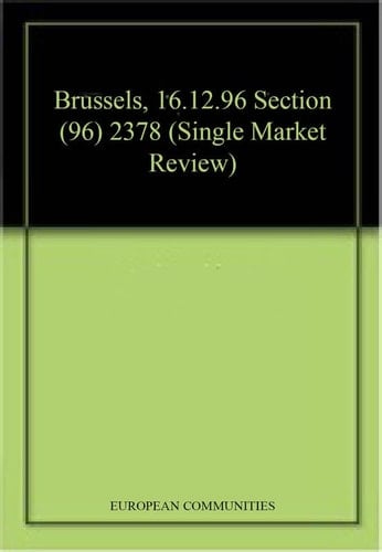 The 1996 Single Market Review