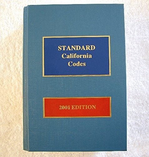 Standard California Codes, 2001