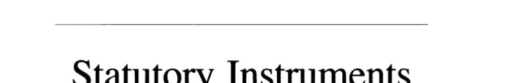 Statutory Instruments Bound Volumes, 1996