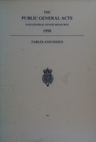 Public General Acts and General Synod Measures