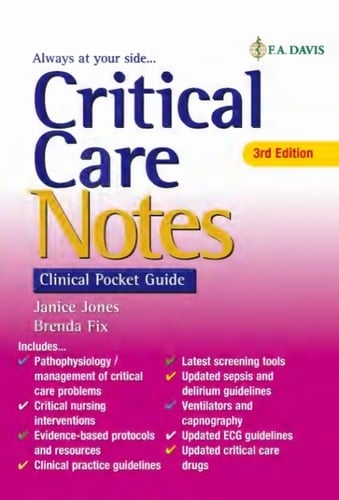 Critical Care Notes 3e