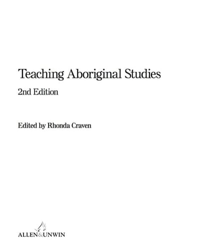 Teaching Aboriginal Studies: A Practical Resource for Primary and Secondary Teaching