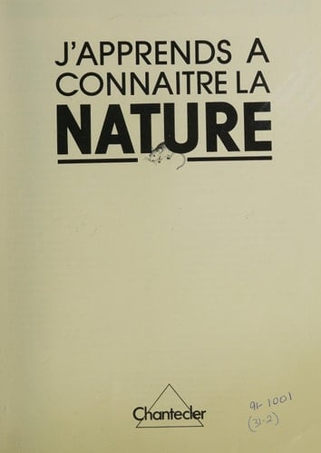 J'apprends à connaître la nature