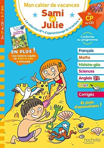 Mon cahier de vacances Sami et Julie Du CP au CE1