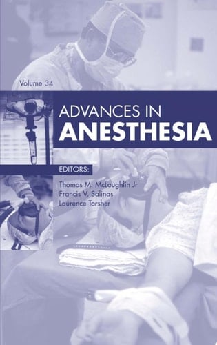 Advances in Anesthesia 2016