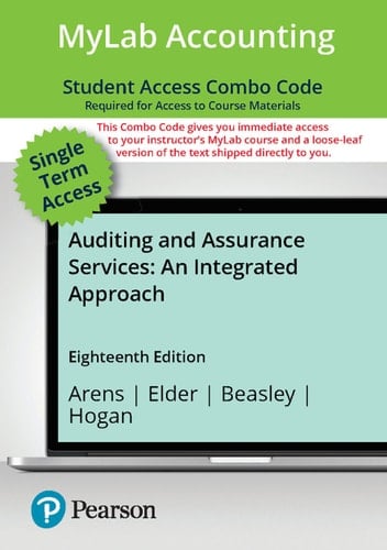 Auditing and Assurance Services -- MyLab Accounting with Pearson eText Access Code