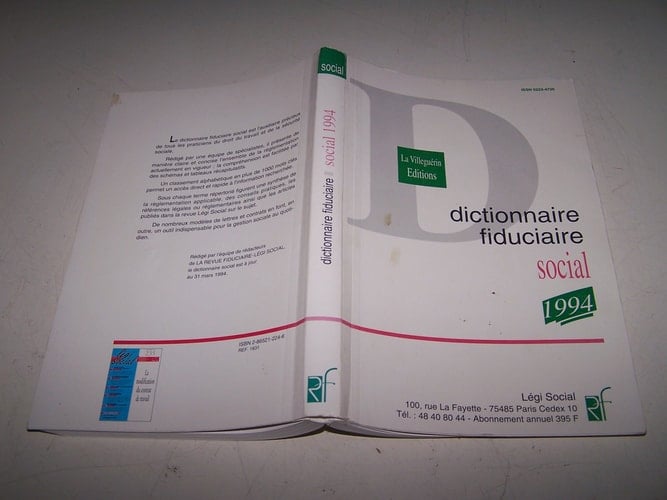 Dictionnaire fiduciaire social 1994