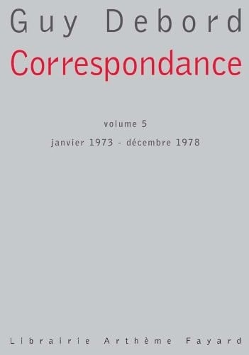 Correspondance Janvier 1973-décembre 1978