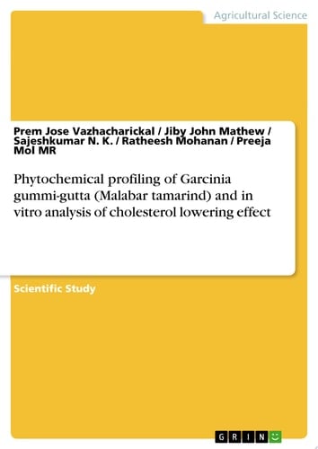 Phytochemical profiling of Garcinia gummi-gutta (Malabar tamarind) and in vitro analysis of cholesterol lowering effect