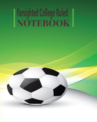 Farsighted College Ruled Notebook KEQHEHUN: 120 Pages of Lined Writing Notebook, Writing Journal Lines Notebook for Boys, College Ruled Blank Lined Cute Notebooks School, Writing Notes Journal