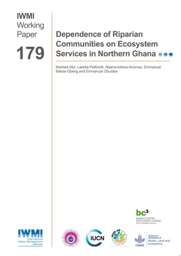 Dependence of riparian communities on ecosystem services in northern Ghana