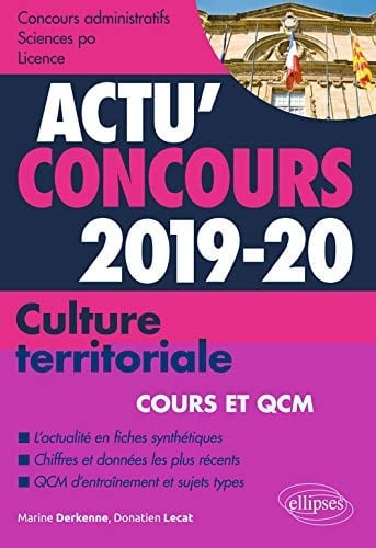 Culture territoriale concours administratifs, Sciences Po, licence Cours et QCM