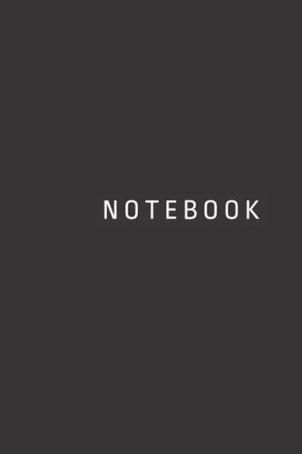 Notebook: Black Lined Notebook