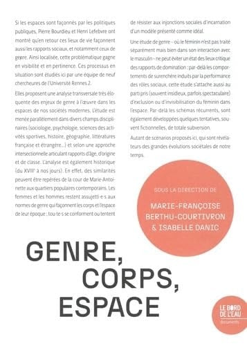 Genre, corps, espace séminaire genre de l'Université Rennes 2
