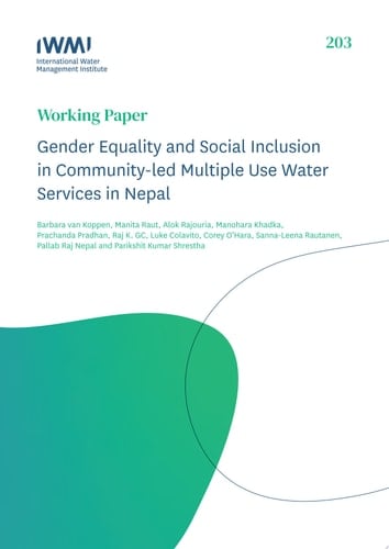 Gender equality and social inclusion in community-led multiple use water services in Nepal