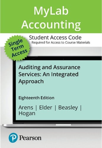 Auditing and Assurance Services -- MyLab Accounting with Pearson eText + Print Combo Access Code