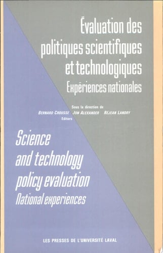 Evaluation Des Politiques Scientifiques Et Technologiques Expériences Nationales