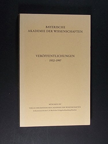 Veröffentlichungen, 1932-1997 (German Edition)