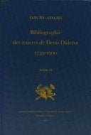 Bibliographie des œuvres de Denis Diderot, 1739-1900 (Publications du Centre international d'étude du XVIIIe siècle) (French Edition)
