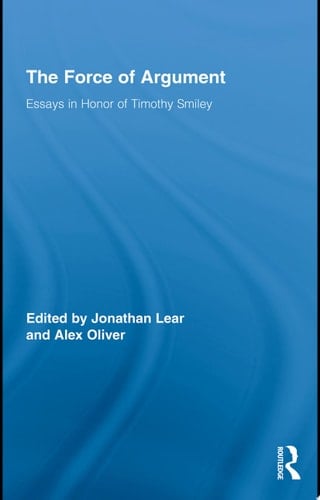 The Force of Argument Essays in Honor of Timothy Smiley