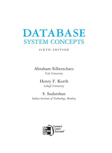 Database System Concepts