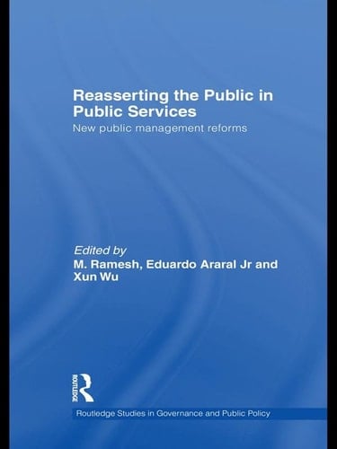 Reasserting the Public in Public Services - New Public Management Reforms