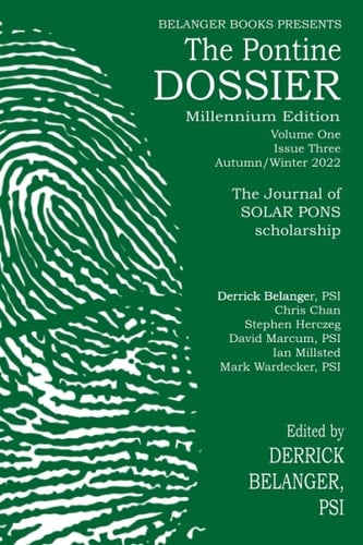 The Pontine Dossier Millennium Edition Volume One Issue Three