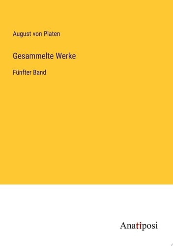 Gesammelte Werke Fünfter Band