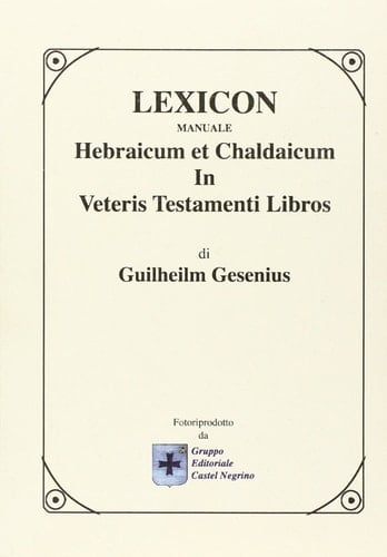 Lexicon manuale hebraicum et chaldaicum in Veteris Testamenti libros
