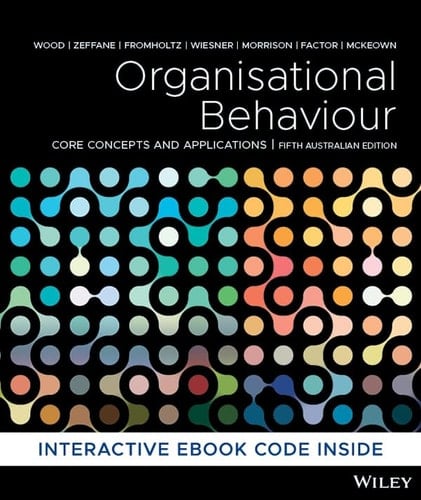 Organisational Behaviour Core Concepts and Applications