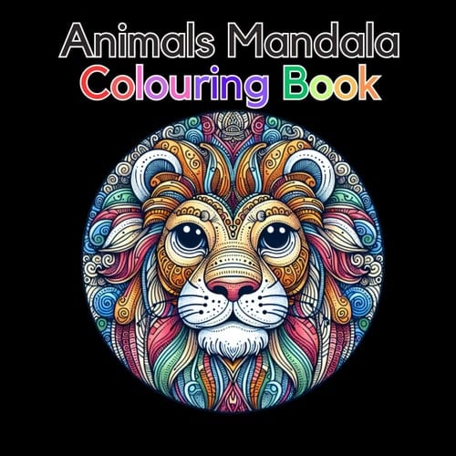 Animals Mandala Coloring Book: Simple designs for adults and kids