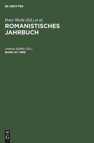 Romanistisches Jahrbuch/1996