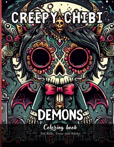 Creepy Chibi Demons, Coloring Book for Kids, Teens and Adults: 96 Simple Images to Stress Relief and Relaxing Coloring (Creepy Chibi Coloring Books – ... Gods & Demons for Horror & Kawaii Fans)