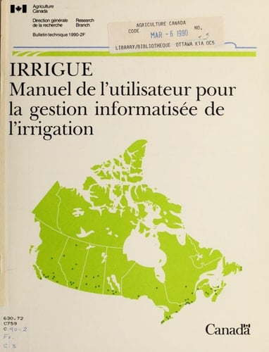 Irrigue : Manuel de l'utilisateur pour la gestion informatisée de l'irrigation
