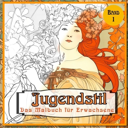 Jugendstil - Das Malbuch für Erwachsene (German Edition)