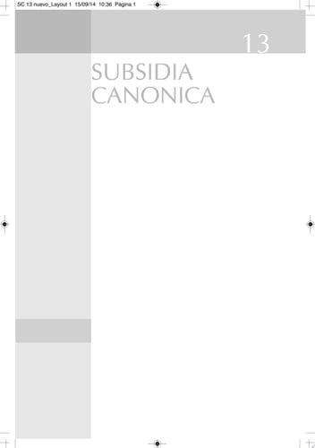 Ecclesia semper reformanda: la contribución del derecho canónico