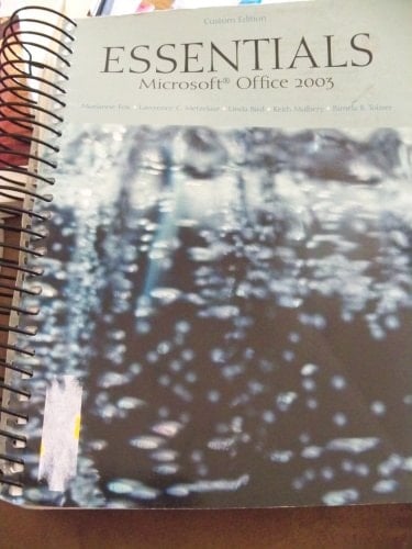 Essentials Microsoft Office 2003