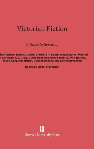 Victorian Fiction A Guide to Research