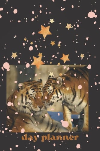Planner diary with tiger