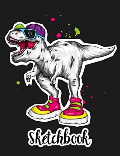 Sketchbook: Practice Drawing, Doodle, Paint, Write: Large Sketchbook And Creative Journal | Special Dinosaur