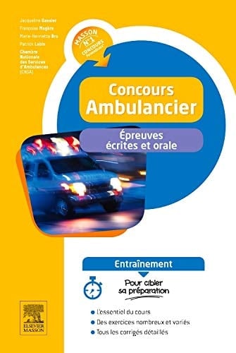Concours ambulancier Epreuves écrites et orale