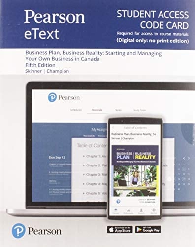 Business Plan, Business Reality: Starting and Managing Your Own Business in Canada