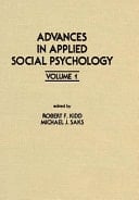 Advances in Applied Social Psychology Volume 1