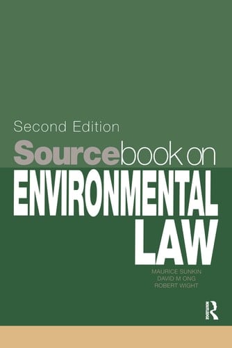 Sourcebook on Environmental Law