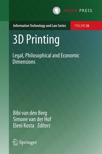 3D Printing Legal, Philosophical and Economic Dimensions